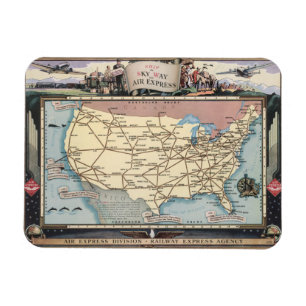 Magnet Flexible Les États-Unis cartographient le trafic aérien v