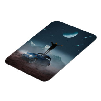 Magnet Flexible Les femmes et la lune