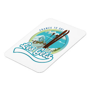 Magnet Flexible Les Gets france logo ski