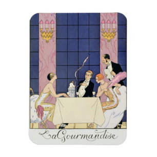 Magnet Flexible Les gourmands, 1920-30 (copie de pochoir)