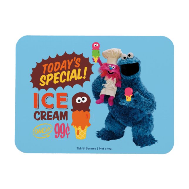 Magnet Flexible Les gourmands de Monster | Spécial d'aujourd'hui (Horizontal)