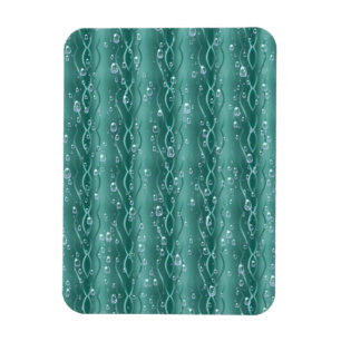 Magnet Flexible Les gouttes de pluie sur le métal vert