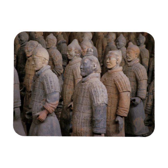 Magnet Flexible Les guerriers de Terra Cotta dans l'empereur Qin S (Horizontal)