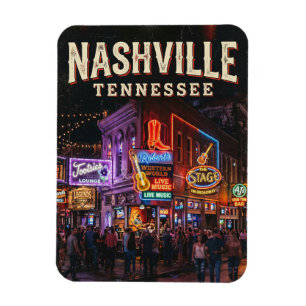 Magnet Flexible Les Honky-Tonks de Lower Broadway USA