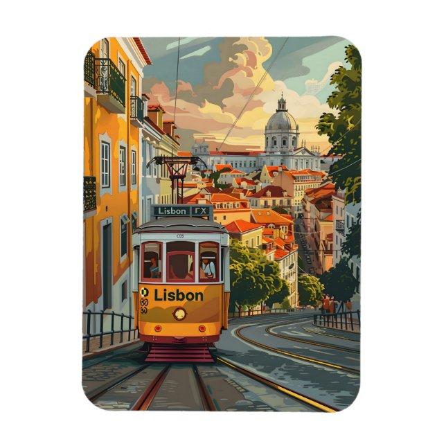 Magnet Flexible Les lignes de tramway de Lisbonne : Naviguer sur l (Vertical)