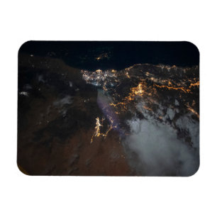 Magnet Flexible Les Lumières De La Ville De Jazan Et De Ses Banlie