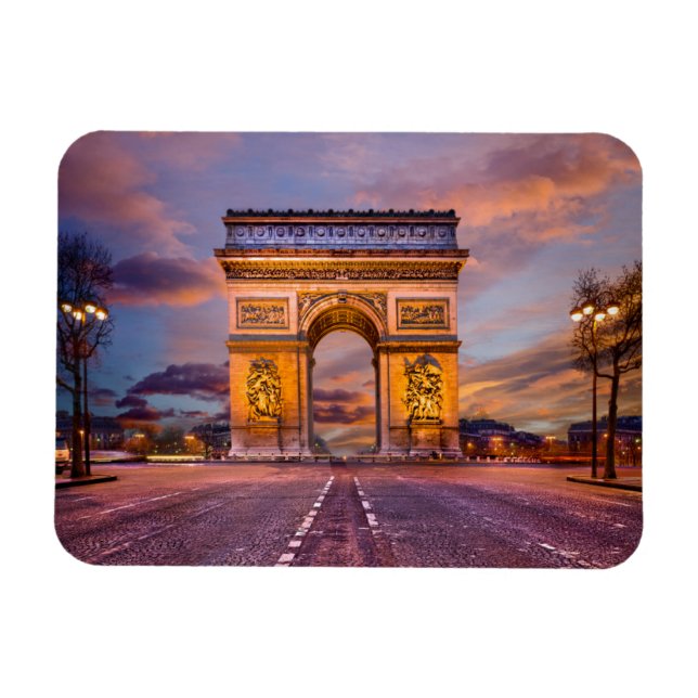Magnet Flexible Les monuments | Arc de Triomphe, Paris France (Horizontal)