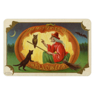 Magnet Flexible Les mystères de la sorcière d'Halloween Vintage