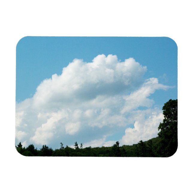 Magnet Flexible Les nuages rencontrent les arbres (Horizontal)