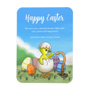 Magnet Flexible Les œufs de la poule de Pâques