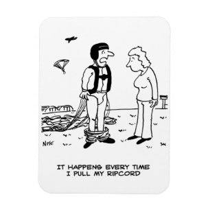 Magnet Flexible Les pantalons du parachutiste tombent -