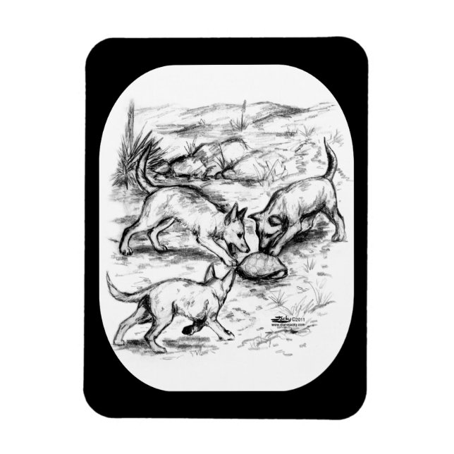 Magnet Flexible Les petits coyotes (Vertical)