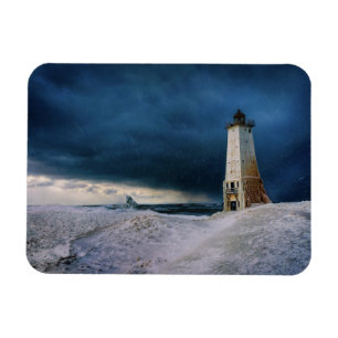 Magnet Flexible Les phares   Frankfort Lighthouse Lake Michigan