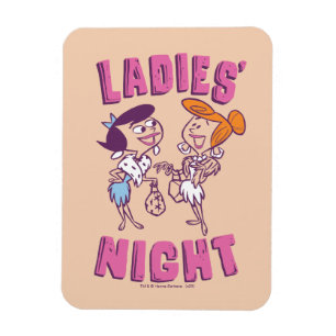 Magnet Flexible Les Pierrafeu  Betty & Wilma - La nuit des dames