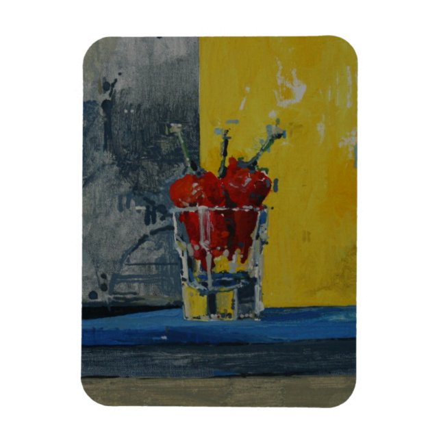 Magnet Flexible Les poules en verre (Vertical)