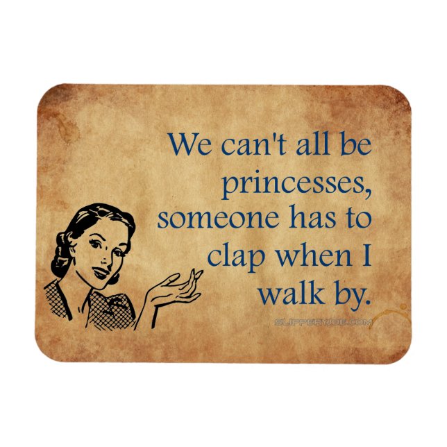 Magnet Flexible Les princesses de SlipperyJoe applaudissent affich (Horizontal)