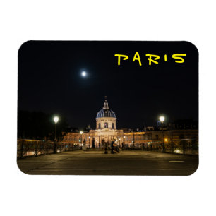 Magnet Flexible Les promeneurs sur le pont des Arts la nuit - Pari