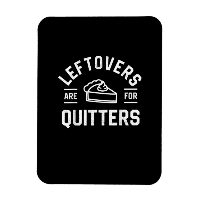 Magnet Flexible Les Restes Sont Pour Quitters Thanksgiving Citroui (Vertical)