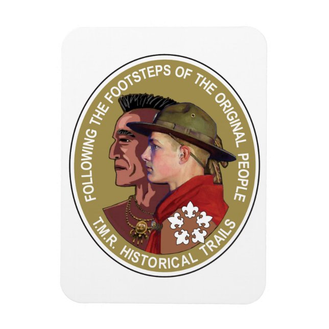 Magnet Flexible Les sentiers historiques de la rivière Ten Mile (Vertical)