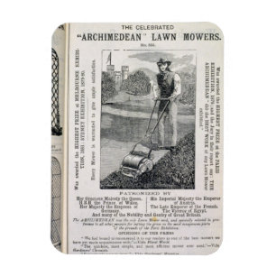 Magnet Flexible Les tondeuses à gazon "d'Archimède" célébrées
