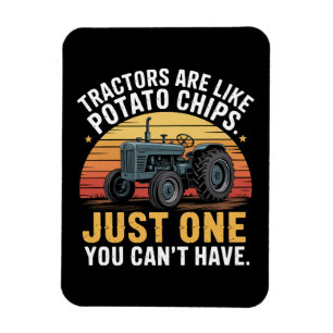 Magnet Flexible Les tracteurs sont comme des chips