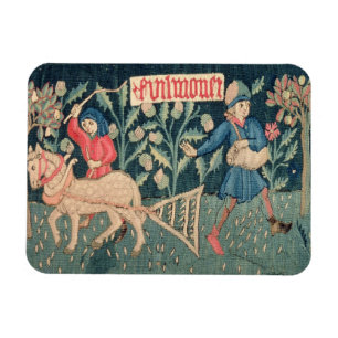 Magnet Flexible Les travaux des mois, Alsace (tapisserie)		Vict