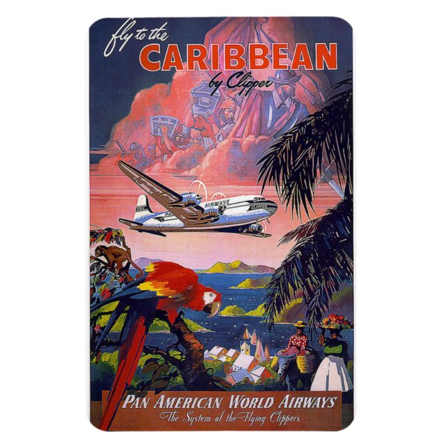 Magnet Flexible Les vacances sur la mer des Caraïbes (Vertical)