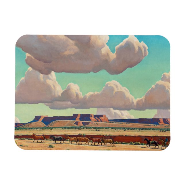 Magnet Flexible Les vastes terres de Navajo par Maynard Dixon (Horizontal)