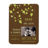 Les vignes Brown et vertes économisent l'aimant da