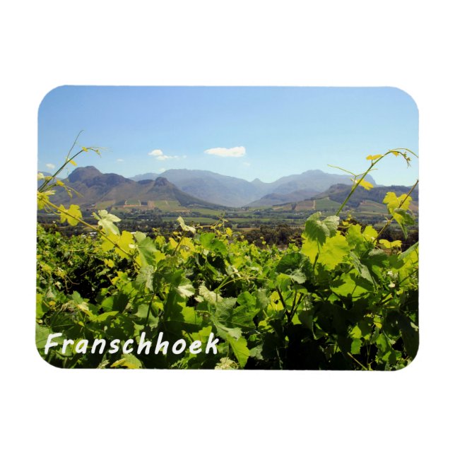 Magnet Flexible Les vignobles de Franschhoek (Horizontal)