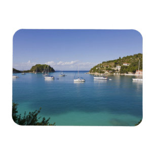 Magnet Flexible Les yachts au mouillage, Lakka, Paxos, Grèce