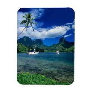 Magnet Flexible Les yachts privés ancrés dans la baie d'Opunohu 