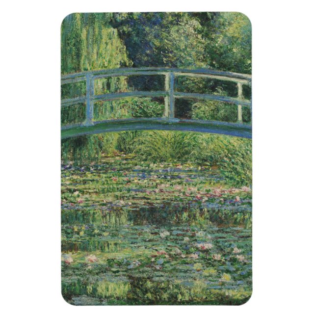 Magnet Flexible L'étang À Eau, Peinture À L'Huile Paysagère, Monet (Vertical)
