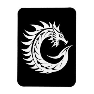 Magnet Flexible Lettre C de style dragon, alphabet du dragon, mono