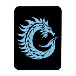 Magnet Flexible Lettre C de style dragon, alphabet du dragon, mono