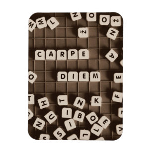 MAGNET FLEXIBLE LETTRE CARPÉ DIEM CARACTÉRISÉ