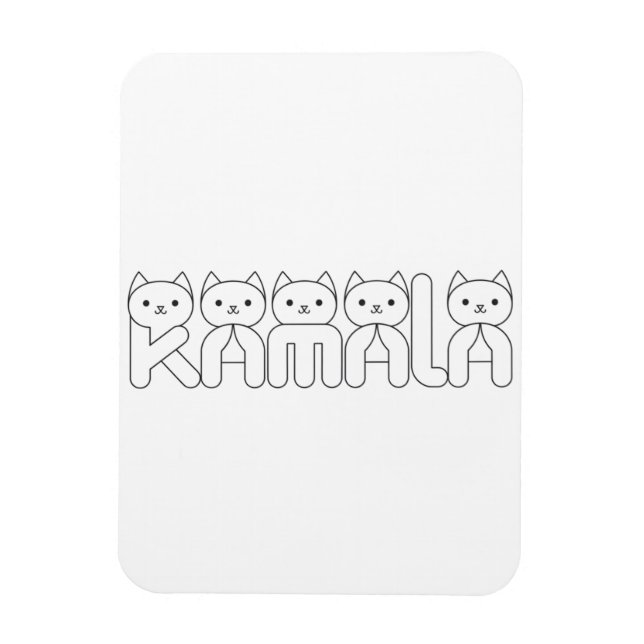 Magnet Flexible LETTRE Cat DE Kamala Président 2024 (Vertical)
