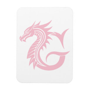 Magnet Flexible Lettre G de style dragon, alphabet du dragon, mono