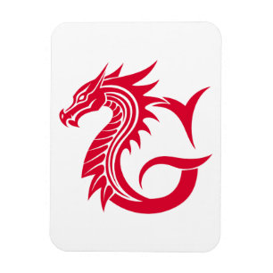 Magnet Flexible Lettre G de style dragon, alphabet du dragon, mono