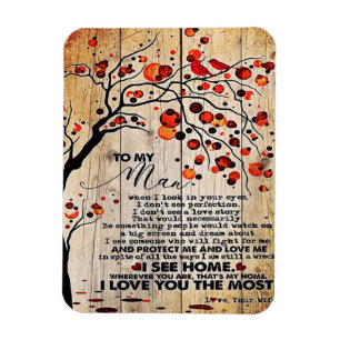Magnet Flexible Lettre mignonne au mari Beau Cadeau Pour Mari
