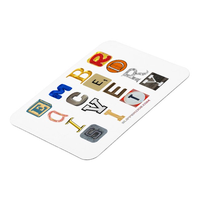 Magnet Flexible lettres découpées pour embrasser la diversité de S (Côté Gauche)
