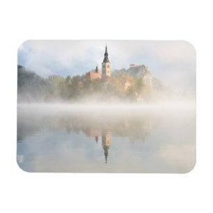 Magnet Flexible Lever de soleil de Foggy au lac Bled