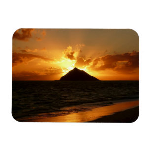 Magnet Flexible Lever de soleil d'Hawaï à l'aimant rectangulaire