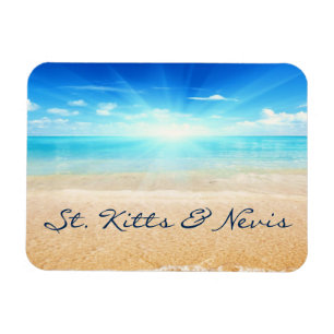 Magnet Flexible Lever de soleil sur la plage de St Kitts & Nevis