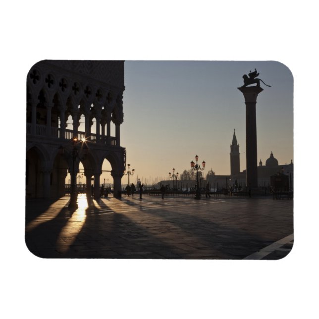 Magnet Flexible Lever de soleil sur la Plaza San Marco (Horizontal)