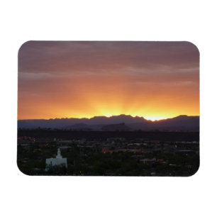 Magnet Flexible Lever de soleil sur le paysage de St. George Utah