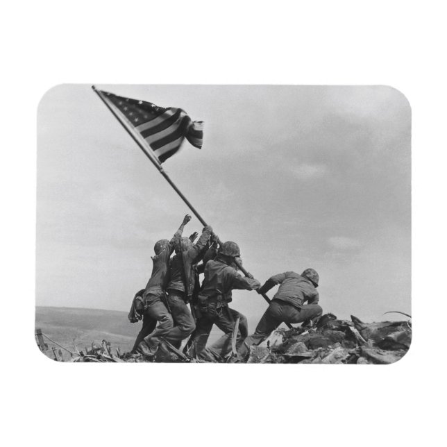 Magnet Flexible Lever du drapeau à Iwo Jima (Horizontal)
