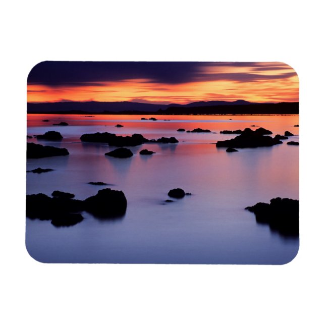 Magnet Flexible Lever du soleil au point noir du lac Mono (Horizontal)