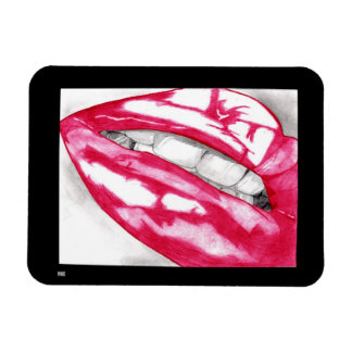 Magnet Flexible Lèvres chaudes (Fuschia)