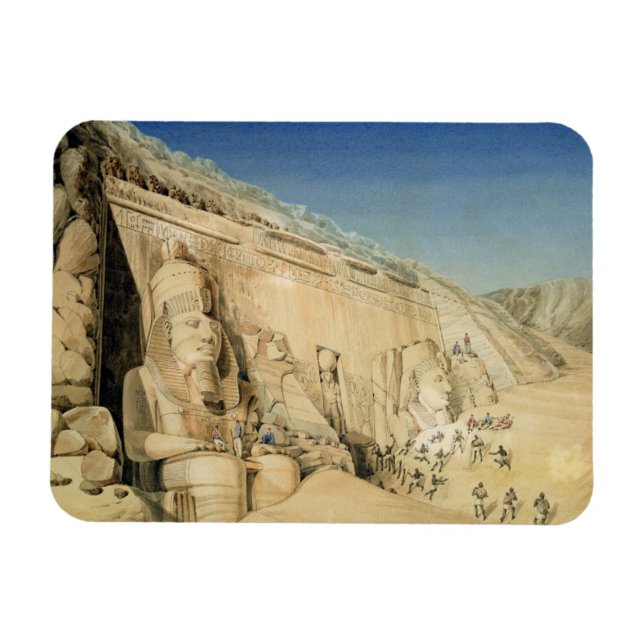 Magnet Flexible L'Excavation du Grand Temple de Ramsès II, (Horizontal)